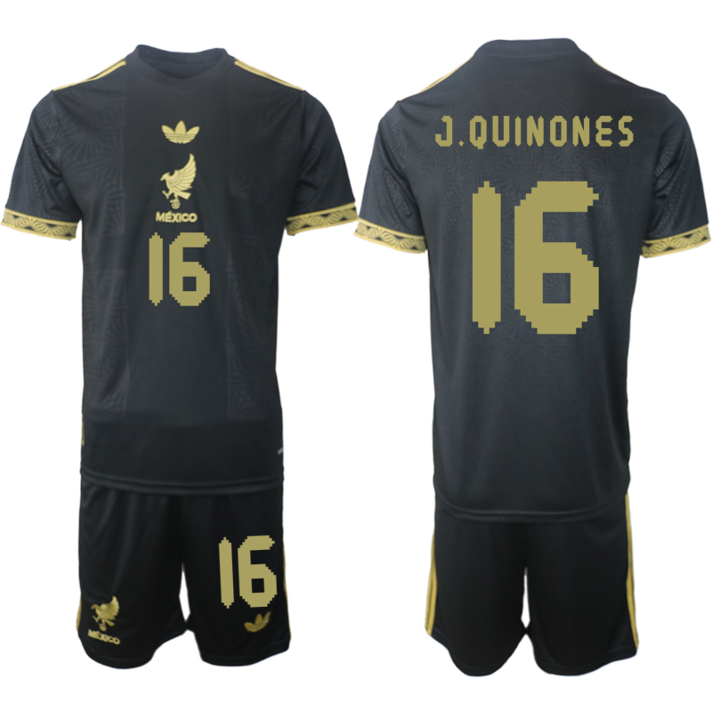 Men 2025-2026 National Team Season Mexico Black 16 Soccer Jersey